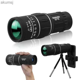 Telescopes 16x Telescope Zoom Lens Monocular Phone Camera Camera Camera Host Horephones Wide Wide the Camping Hunting Sports YQ240124