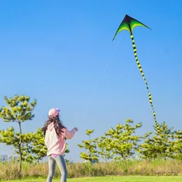 Acessórios para pipa YongJian Grande Delta Kite para crianças e adultos Fácil de voar Grande enorme Delta Kite Vem com cauda de 6m Fácil de voar Kite Brinquedo ao ar livre