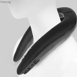 Przenośne głośniki przenośne głośnik montowany na szyi bezprzewodowy głośnik Bluetooth stereo stereo FM Support Radio SD gniazdo karty z mikrofonem do gier YQ240124