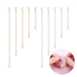 سلاسل 10pcs مجوهرات صنع سلسلة امتداد قلادة 5 أحجام سوار سوار أندراندر 2INCH