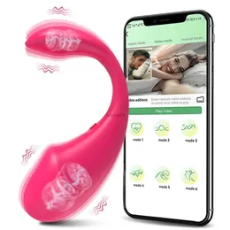 Vibradores Bluetooth APP Control remoto Vibrador para mujeres Estimulador de clítoris Inalámbrico Punto G Masajeador Vibrador Mujer Adultos Juguetes sexuales