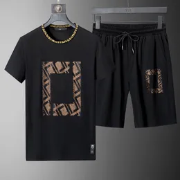 2024 Herr Designer Tracksuit Fitness Sports Suit Kläder som kör jogging Sport Wear Workout Set Sportwear Crew Neck T Shirt Polo Shorts