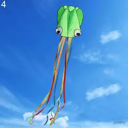 Kite Accessories 3D 4M Single Line Stunt Octopus Power Sport Flying Kite Kids Outdoor Activity