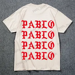 Męskie koszulki pablo t shirt mężczyźni Czuję się jak Paul Print krótkie rękawy Anti sezon 3 T-shirt Hip Hop Social Club Rapper Tee Tops T240124