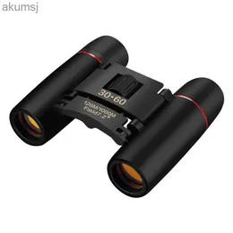 Telescópios Estilo Adulto Filme Verde Viagem Ao Ar Livre 30x60 Telescópio Portátil Mini Portátil Binocular YQ240124