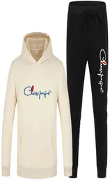 2022 di lusso Men039s marca tuta giacca e pantaloni della tuta di alta qualità maschile outdoor casual sport con cappuccio abiti palestra con cappuccio Set5869143