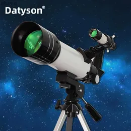 Telescopes Datyson 200X Telescope 70mm Apeture 400mm Focal Length -Good Travel Scope with Tripod for Kids and Beginners YQ240124