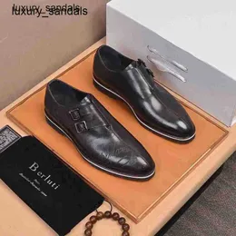 Berluti Herren-Kleiderschuhe, Lederschuhe, Bruti-Herren-High-End-Qualität, Kuh, Business-Casual, Schritt auf Lazy Rj 9WTF