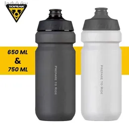 زجاجات المياه أقفاص Topeak Sport Water Bottle 650/750ml Bicycle Water Bottles لركوب الدراجات في التخييم المشي لمسافات طويلة Gourde Sport Botella de Bicicletal240124