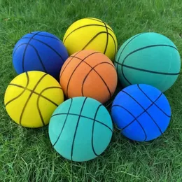 18/21/24CM Barnhoppning Mute Basketball Squeeze Mute Basketball Indoor Mute Foam Basketball Jumping Soccer 240124