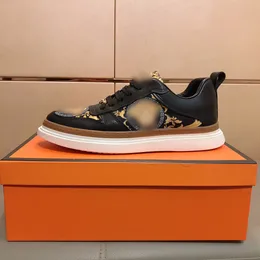 مصمم أزياء رجال أحذية Ver رسالة مطبوعة مصممة غير رسمية أحذية رياضية سوداء الذهب الذهب