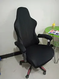Bilgisayar sandalyesi koltuk koruyucusu elastik patron ofis sandalyesi için uzun kolçak oyun sandalye kapağı streç bölünmüş ev koltuk kapağı 240119