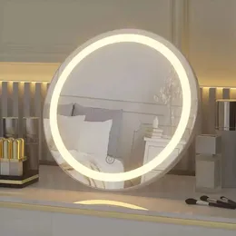 Specchi Moda Specchio da toeletta da bagno illuminato da 12 pollici per specchio da parete illuminato Antiappannamento Luce dimmerabile Specchio da trucco per bagno intelligente a LED