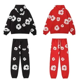 Tasarımcı Hoodie Man Sweatshirt Hoodies Kadın Sweatpants Mens Pant Kot pamuklu Sweatshirt Hoodies Hoody Floral Floral Moda Uzun Sweatshirt Man Hoodie