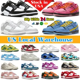 Local Warehouse designer shoes mens low Casual sneakers panda black white Triple Pink Grey Fog coast unc Syracuse photon dust US Stocking in USA men womens trainers