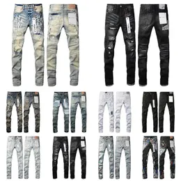 Jeans Heren Dames Designer Mode Stijl Persoonlijkheid Distressed Ripped Bikers Cargo voor Heren Zwart Blauw Mix en Match Broek PHM0