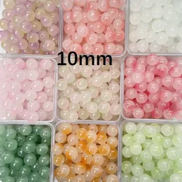10mm Glass Beads for Bracelets Necklace Earring Jewelry Making Supplies Round Loose Beads Kit for Adults Kids DIY Crafts Wholesale