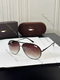 Designer Tf Sunglasses Men Aviator Style Tom-fords Sunglasses for Women High Version with Sign Luxury Glasses Woman Thin Frame Modern Elegance Mens Glasses 31OP 949