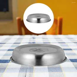 Dinnerware Sets 2 Pcs Vegetable Cover Griddle Pan Dish Hood Household Steak Stainless Painted Kitchen Tool Steel Round Protective