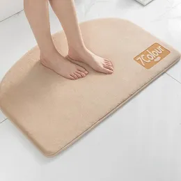 Tapetes de banho engrossados espuma tapete tapetes super absorvente chuveiro tapete pé almofada memória algodão footpad anti deslizamento porta