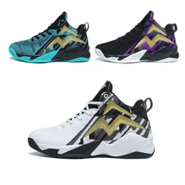 2024 Scarpe da basket Bianco Nero Verde Scarpe da ginnastica sportive per giovani Studenti Competizione all'aperto Allenamento Sneakers leggere Calzature da donna per uomo Uomo Donna A0114