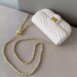 Nowa Lingge oryginalna skórzana torba łańcucha temperamentu z luksusową okładką, która jest wszechstronna stylowa lekka torba na jedno ramię