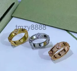Одежда высшего качества клевер кольцо клевер калейдоскоп кольца модный бренд вечерние пользу классические роскошные ювелирные изделия MR2S