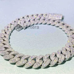 18mm hochwertige Luxus-Mode-Halskette, vereist, Silber, Miami, kubanische Gliederkette, für Herren, XRLE