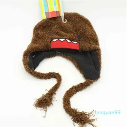 Varumärke Monster Domo Cartoon Snapback Hats Big Mouth Novelty Creative Kawaii Domo Warm Beanie For Baby Boy Girl Kid