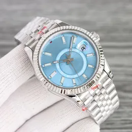 Sport męskie zegarek automatyczny mechanika czysty zegarek fabryka 9001 Ruch Sapphire Kalendarz Wodoodporny 42 mm bransoletki moda