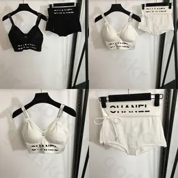 Mode Gedruckt Unterwäsche Hosen Frauen Sexy Klassische Dünne Gestrickte Bh Weste Casual Bogen Slip Bikini