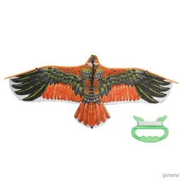 Drachenzubehör 1,1 m Eagle-Drachen mit 30-Meter-Drachenleine, großer Flugzeugadler, fliegende Vogeldrachen, Kinder, bestes Geschenk, Familienausflüge