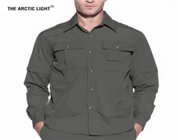 Camicie da esterno THE ARCTIC LIGHT Camicia estiva da uomo ad asciugatura rapida Rimovibile Esercito Pesca Caccia Traspirante Arrampicata su roccia Uomo 2207621414