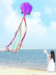 연 액세서리 Yongjian Kite의 긴 꼬리 또는 공원을위한 긴 꼬리가 길고 완벽한 성인을위한 긴 다채로운 꼬리를 가진 Yongjian Kite 3d Octopus 연 Kite