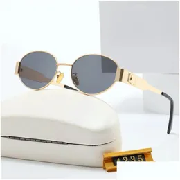 Sonnenbrillen Modedesigner für Damen Herren Brillen wie Lisa Triomphe Beach Street P O Kleine Sunnies Metall FL Rahmen Drop Lieferung Dh9Qd