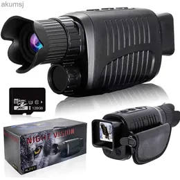 Telescopes Monocular Night Vision Device 1080p HD Infrared 5x Digital Zoom Hunting Telescope Outdoor Night Dual Dual Use 100 ٪ Darkness 300M YQ240124