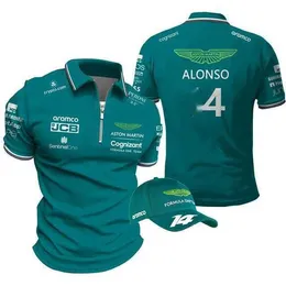 القمصان الرجالية F1 Aston Martin Polo Racer Spanish Racer Fernando t for Men يمكن شحن الملابس عالية الجودة