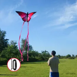 Uçurtma Aksesuarları Yongjian Güzel Kelebek Uçurtmalar Kırmızı Kristal Kelebek Uçurtmaları 100m Uçurtma İpi Çocuklar Yetişkinler Uçurtmalar Fabrika Açık Oyuncaklar