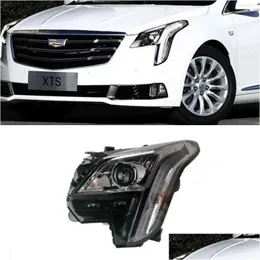 مصباح رأس السيارة الخفيف للسيارة لـ Cadillac XTS LED المصباح الأمامي 20 18-20 DRL إشارة انعطاف عالي الحزمة الملاك العين أثناء النهار Drop deliv OT2AI