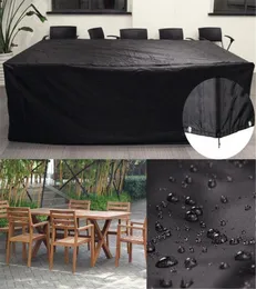 PVC su geçirmez açık bahçe veranda mobilya kapağı toz yağmur kar -prosal masa sandalye kanepe seti