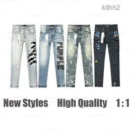 Ksubi Jeans Designer Designer Herrenhosen Pantalones Jeans Ripped Straight Regular Tears Washed Old Long KAPG