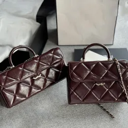 Make-up-Tasche, Designer-Damen-Umhängetasche, Leder, Diamant-Plaid, Gold-Hardware, Metallschnalle oben, Luxus-Einkaufstasche, Matelasse-Ketten-Umhängetasche, Kartenhalter, Box-Taschen, Spiegel