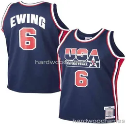Stitched Ewing Cheap Basketball Jersey 6 Navy Basketball Home 1992 Dream Team Jersey custom men women youth basketball jersey XS9431739