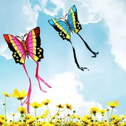 Kite Accessories free shipping butterfly kite outdoor children kite flying toys ripstop nylon Koi carp butterfly kite Flying kite eagle toy wind