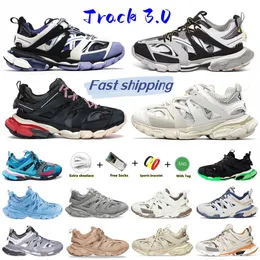 Designer Triple S Track 3.0 Herren Damen Laufschuhe Schwarz Rosa Weiß Grün Transparent Stickstoff Kristall Außensohle 17FW Outdoor Trainer Sport Turnschuhe Größe 35-45