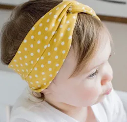 Nytt spädbarn Baby Cross Knot pannband hårhuvudband bomull headwrap elastisk knut pannband barn baby hår tillbehör 145648951431