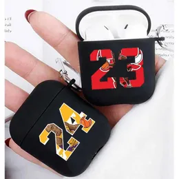 Cell Phone Cases Basketball Superstar 23 24 Protective Earphone Cover Case for Apple Airpods Case 1 2/3/pro/pro 2 Shockproof Charging Box Bags
