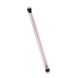 Makeup Brushes Double-Endt Plastic Handle Brush Nylon Bristles Cosmetics Eyeshadow (T-01-445)