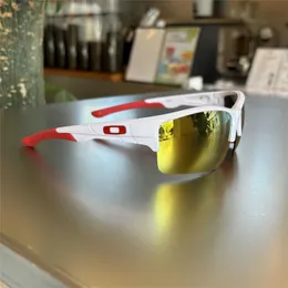 Yüksek Estetik Açık Hava Sporları 9182 Güneş Gözlüğü UNISEX Süper UV Dayanıklı Bisiklet Gözlükleri 2qte Oakleies