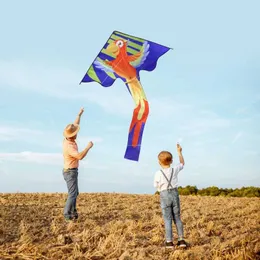 kite accessories yongjian parrot kite cartoon kites للأطفال أو المبتدئين ألعاب صغيرة في الهواء الطلق مع سلسلة طائرة ورقية 50M